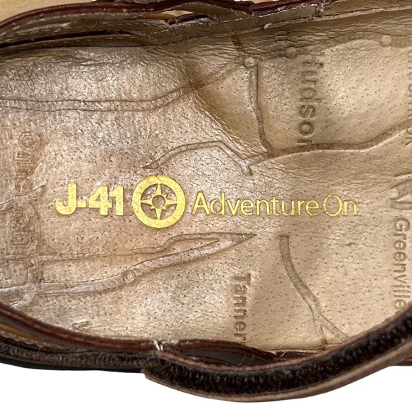 J-41 Jambu Adventure On Brown Strappy Closed Toe Flat Mary Jane Shoes Size 11 - Picture 9 of 11